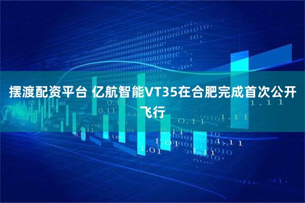 摆渡配资平台 亿航智能VT35在合肥完成首次公开飞行